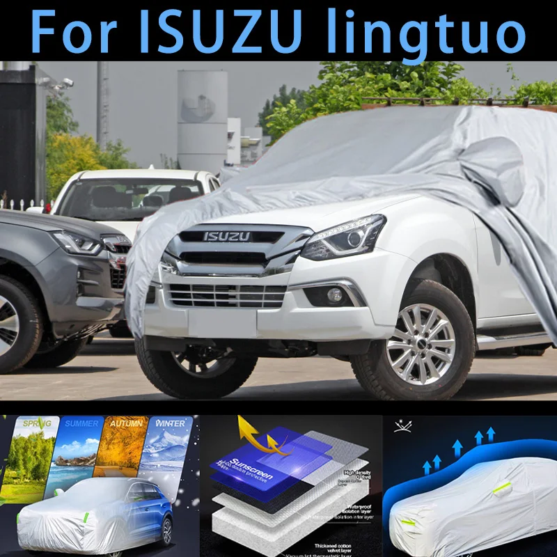 

For ISUZU Iingtuo Car protective cover,sun protection,rain protection, UV protection,dust prevention auto paint protective
