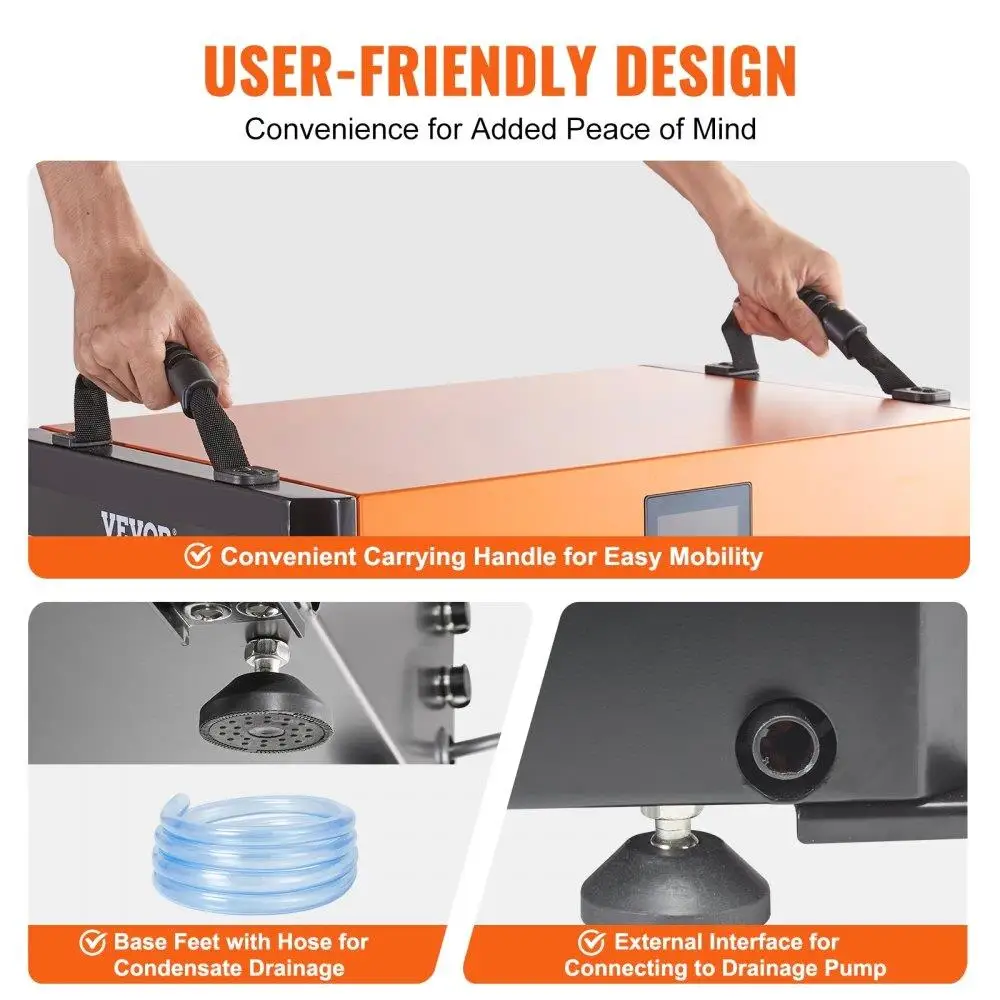 190 Pints Commercial Dehumidifier Drain Hose for crawl Space Basement Warehouse Job Site Auto Defrost CSA Certified