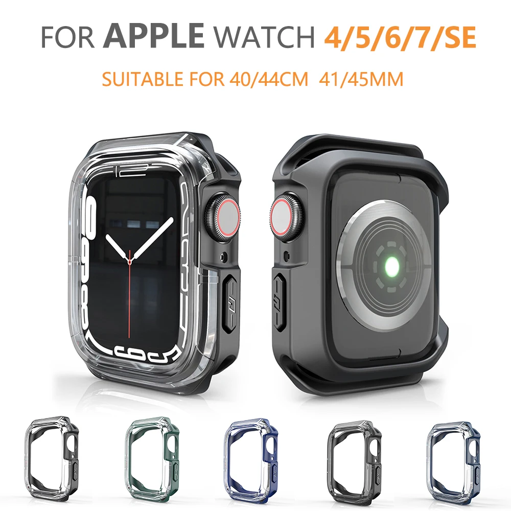 Apple ð ̽  Ŀ 44mm 41mm iwatch 45mm 42mm ׼ Ʈ TPU   Apple Watch Serie 7 5 4 3 6 SE