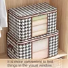 50/75L Large Capacity Clothes Quilt Storage Bag Non-woven Fabric Closet Organizer Dust-proof Moisture-proof Household Packaging 2