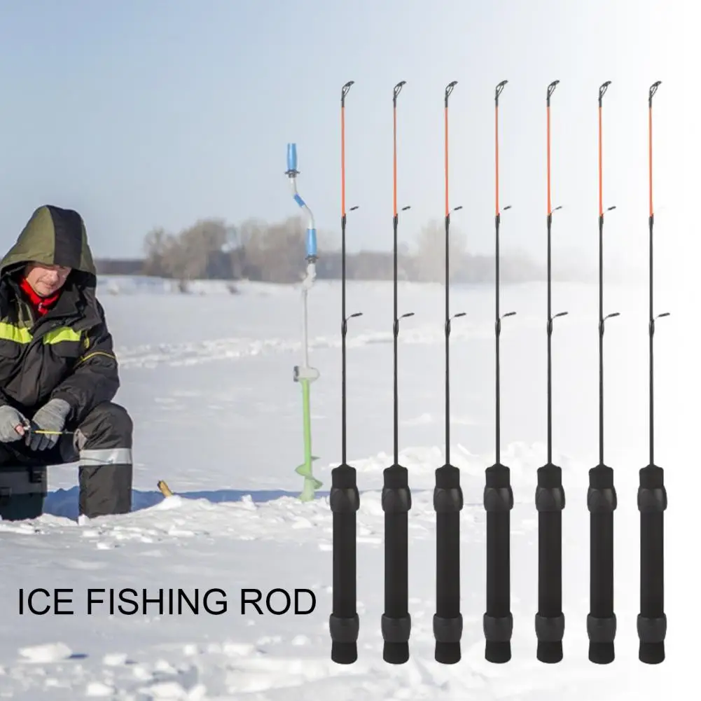 1Pc Ice Fishing Pole Lightweight Winter Fishing Rod Ultralight Telescopic Ice Fishing Rod with