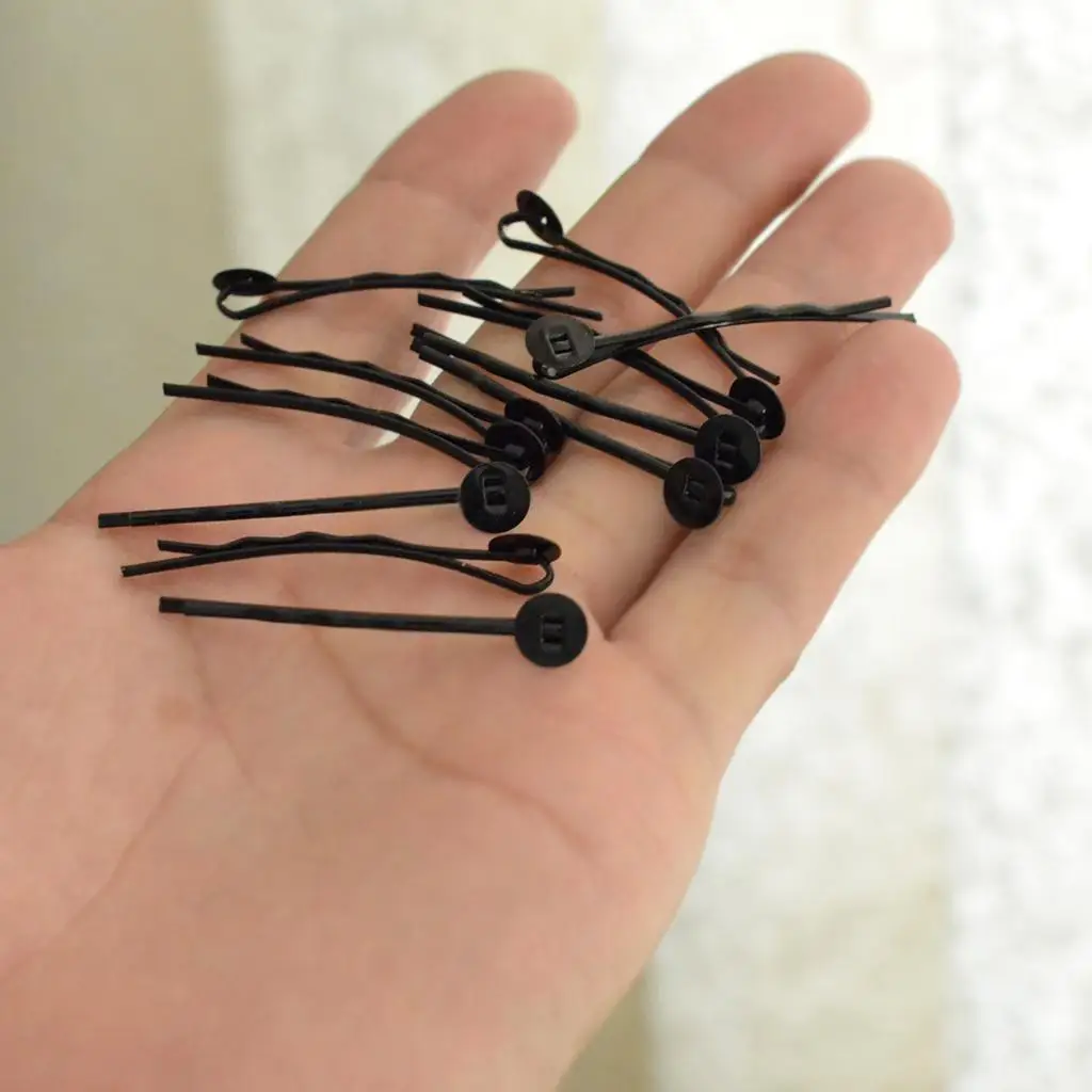 50 Hair Clips Cabochons Settings Hair Pin DIY Jewelry Making Findings