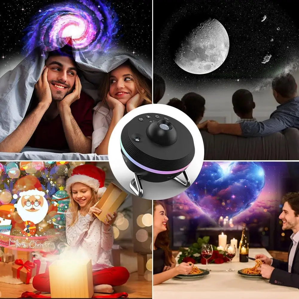 13 in 1 Star Projector Projector Night Light 360 Degree Rotating 4K HD Galaxy Projector Bedroom With Timer Planetarium Projector 6