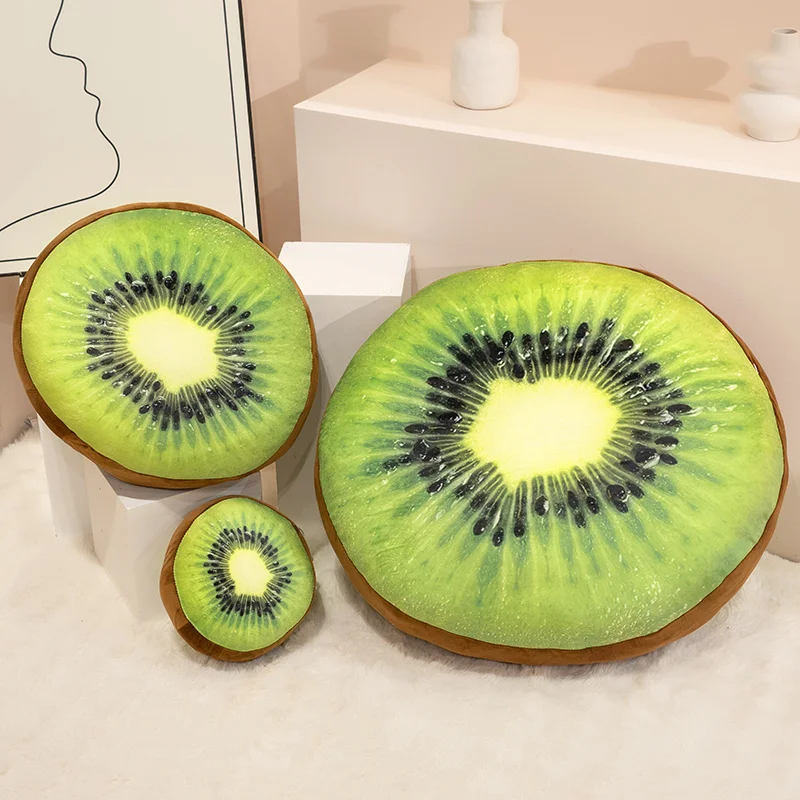 10/20cm 과일 플러시 베개 오렌지 키위 토마토 원형 쿠션 시뮬레이션 플러시 소파 홈 데코 선물