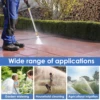 Pressure Washer Wand Heavy-Duty Metal Jet High-Pressure Washer Tools with 2 Nozzles Multipurpose Wash Accessories for Car Garden 6