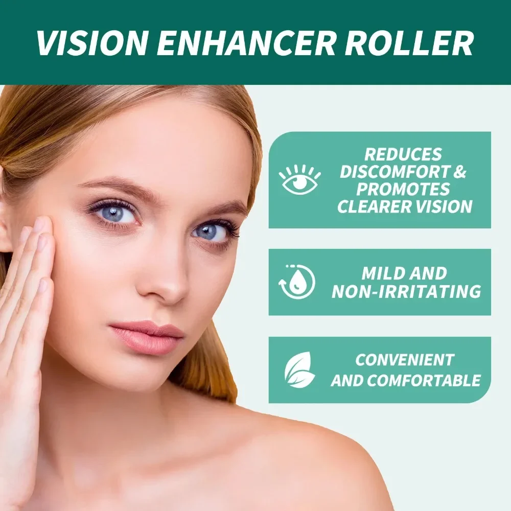 Роликовая жидкость для лечения близорукости улучшает отечность и снимает зрение и сухость глаз против усталости Улучшенный массажер для глаз