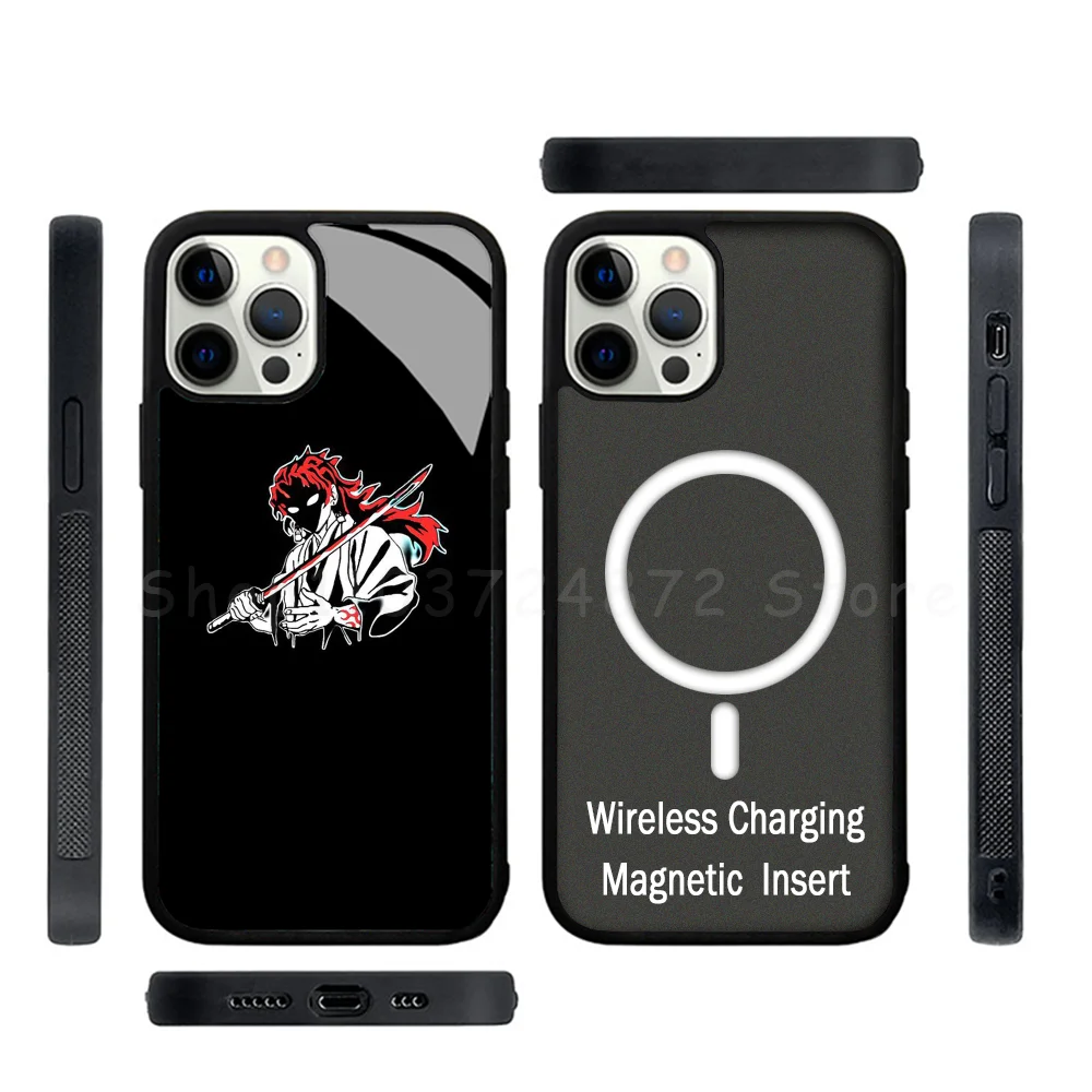 

Y-Yoriichi T-Tsugikuni Phone Case Strong Magnetic For IPhone 15 14 13 Pro Max 12 Mini Alex Mirror For Magsafe Wireless