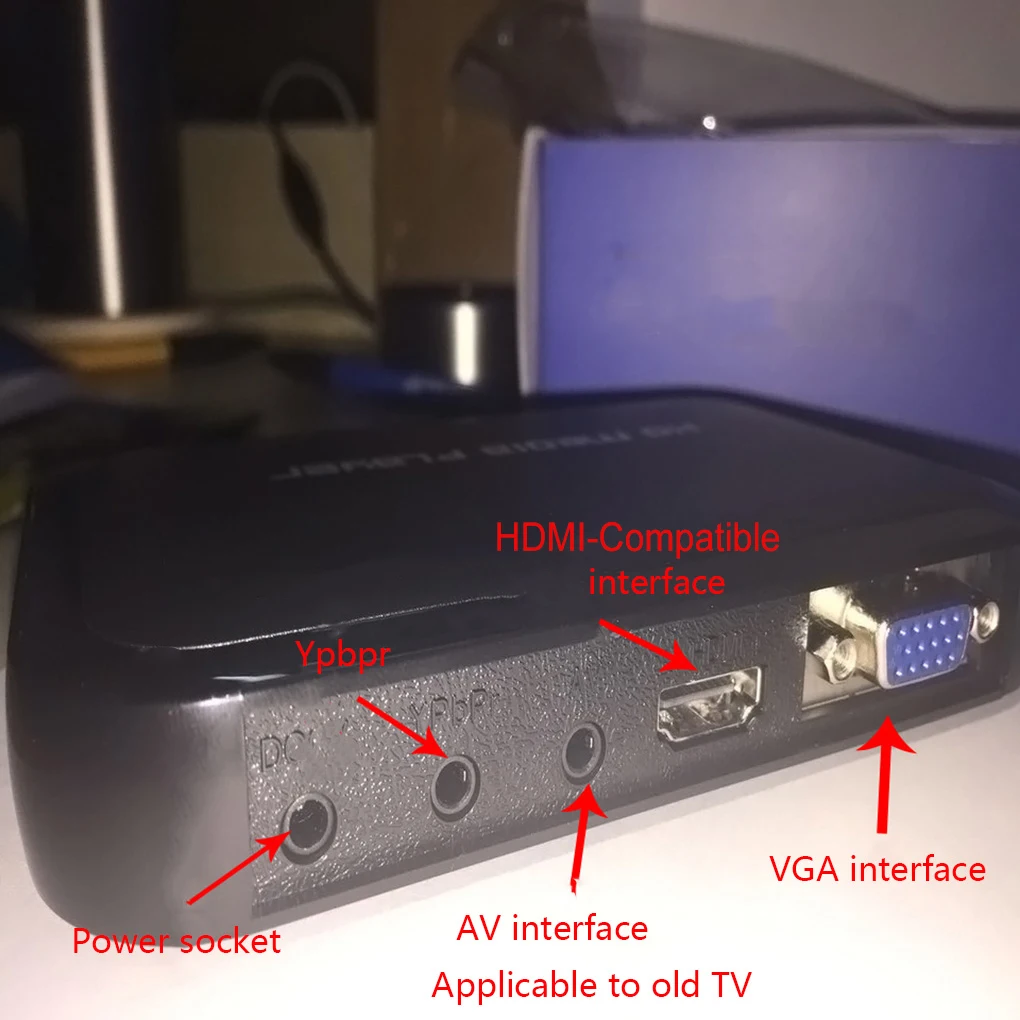 Ǯ HD 1080P ̵ ÷̾  Ƽ ̵  ÷̾, HD SD SDHC MMC ī, USB   ÷