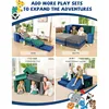 Modular Kids Play Couch, K12 320+DIY Convertible Foam Play Couch for Boys & Girls, Versatile Kids Play Couch Building Fort 5
