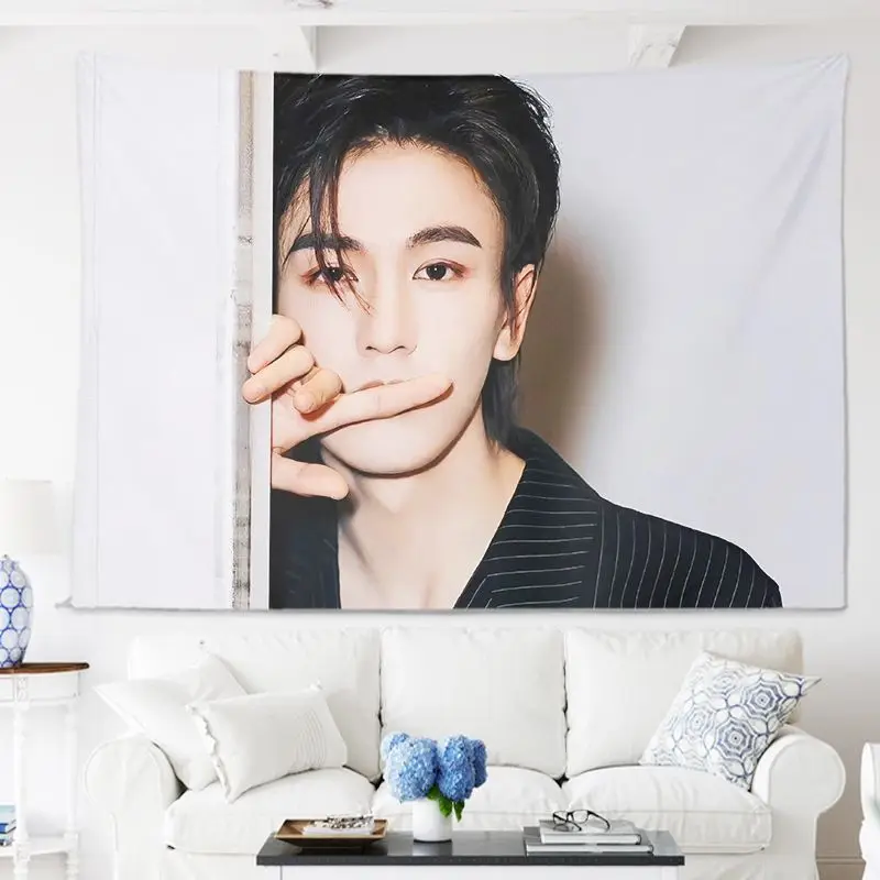 Zhang Linghe Poster Background Cloth Surrounding Fans Responding To Aid Hanging Cloth Room Bedroom Bedside Decorative Wall