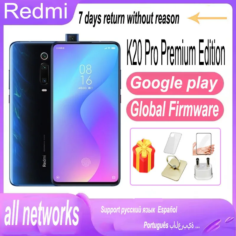 

Global rom Xiaomi redmi K20 Pro Premium Edition 9T pro smartphone Qualcomm Snapdragon 855Plus 6.39inchs 48MP 20MP