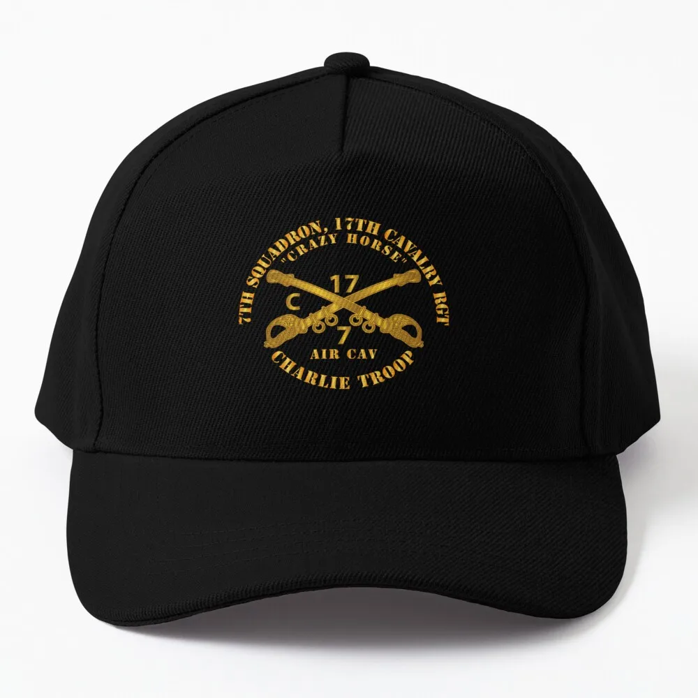 

Army - 7th Sqn 17th Cav Regt - Charlie Trp - Crazy Horse Baseball Cap Luxury Cap |-F-| Woman Cap Men'S