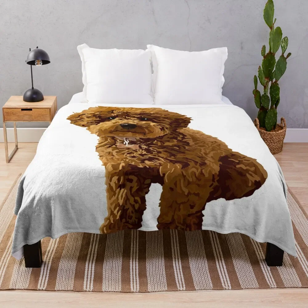

Ginger the Toy Poodle Throw Blanket Polar Decoratives Beach blankets and throws Blankets