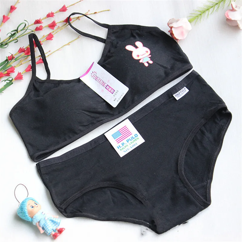 Teenage Girls Underwear Girls Underwear Young Panties and Bra Set Sports Bra Teen Lingerie 8-16Years Training Bras
