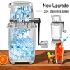 Multifunctional Manual Ice Crusher Mini Ice Shaver Chopper 1.25L Manual Snow Cone Smoothie Maker Ice Block Breaking Ice Machine 1