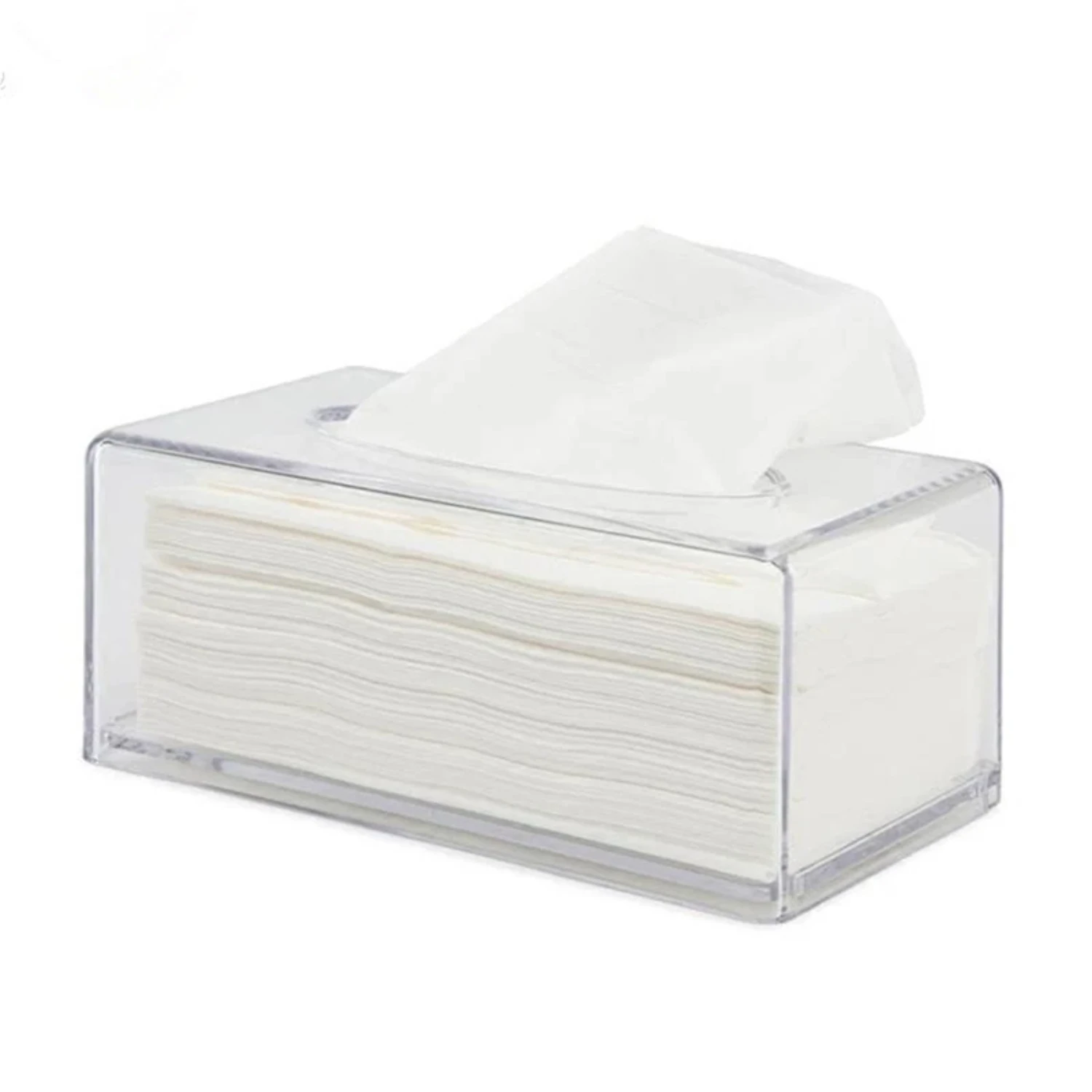 Acrylic Clear Tissue Holder Dispenser Box Elegant Car Office Desktop Napkin Organizer Stylish Tissue Box Holder tissue box,tissue dispenser,napkin holder