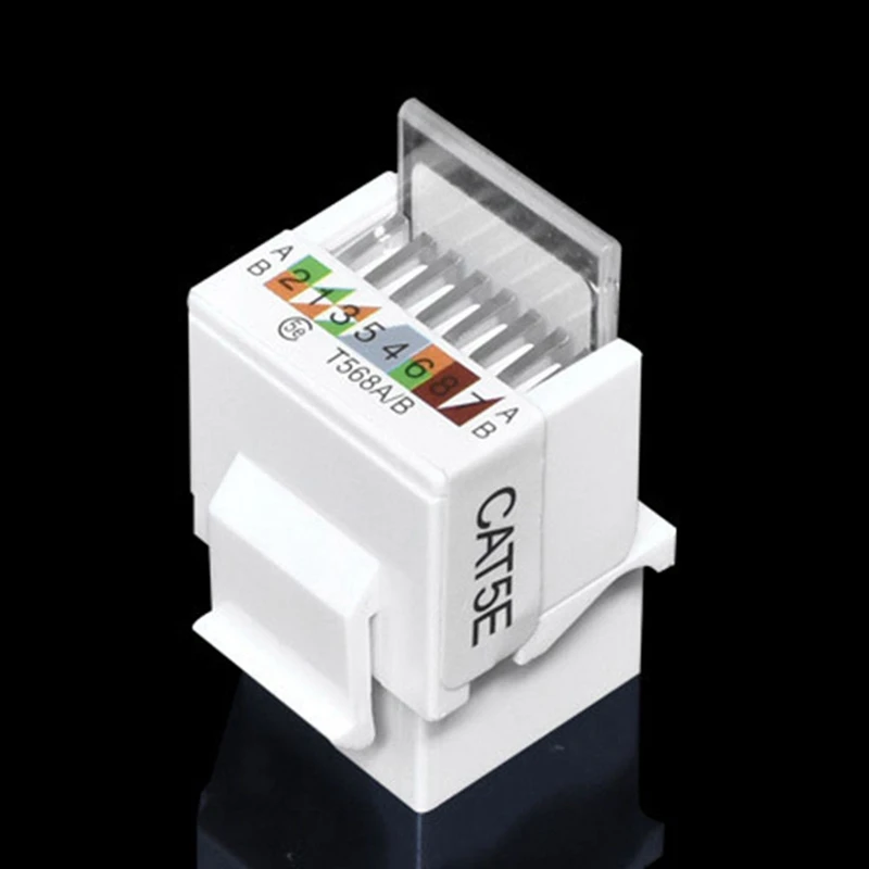 CAT5E UTP 네트워크 모듈 RJ45 커넥터 정보 소켓, 컴퓨터 콘센트 케이블 어댑터 잭, 20 개