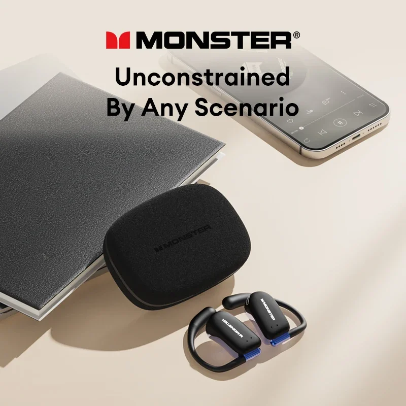 Monster XKO07 진정한 무선 블루투스 헤드셋, 360 ° 스테레오 사운드 이어폰, 비디오 게임용 HIFI 스테레오 이어버드, V5.3 방수
