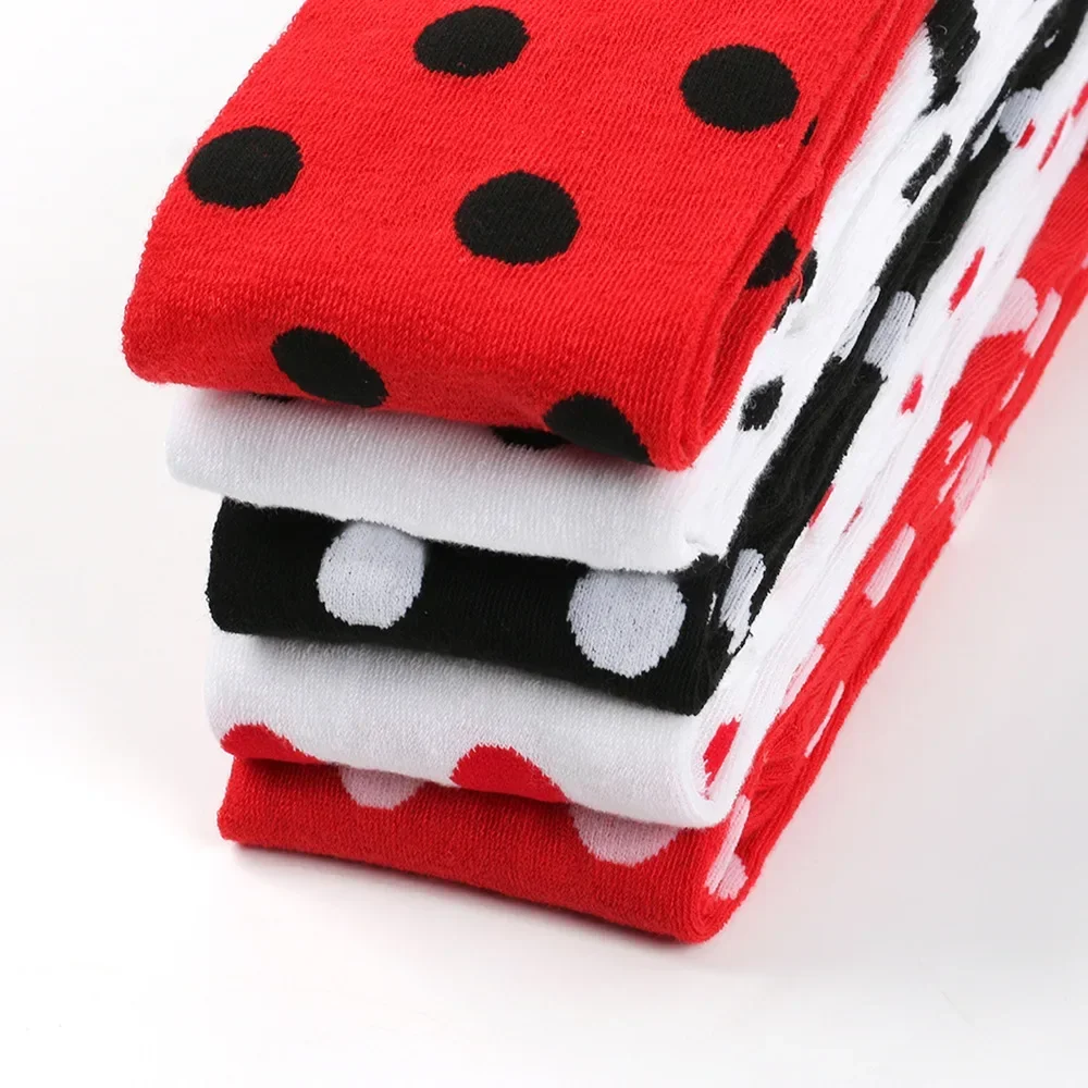 Dot Oberschenkel Hohe Strümpfe Damen Gestreift Damen Mädchen Schwarz Weiß Rosa Lang Über Knie Socken Cosplay Lolita Harajuku Y2k – Detail 39