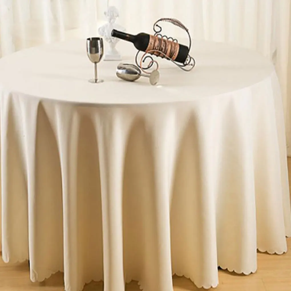 

PVC Round Tablecloth Widely Used And Anti-skid For Banquet Round Table Easy To Clean Made With PVC