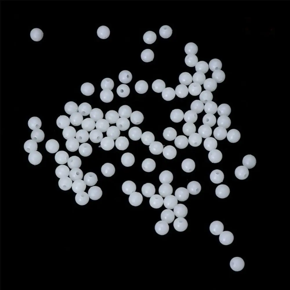 100pc/bag Plastic Fishing Floats Beads For Night Fishing Luminous Light Glowing Balls