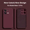 Redmi Note 13 Case Square Liquid Silicone Soft TPU Cover For Xiaomi Redmi Note 13 Note13Pro Plus Redmi Note13 Pro 4G Phone Cases 1