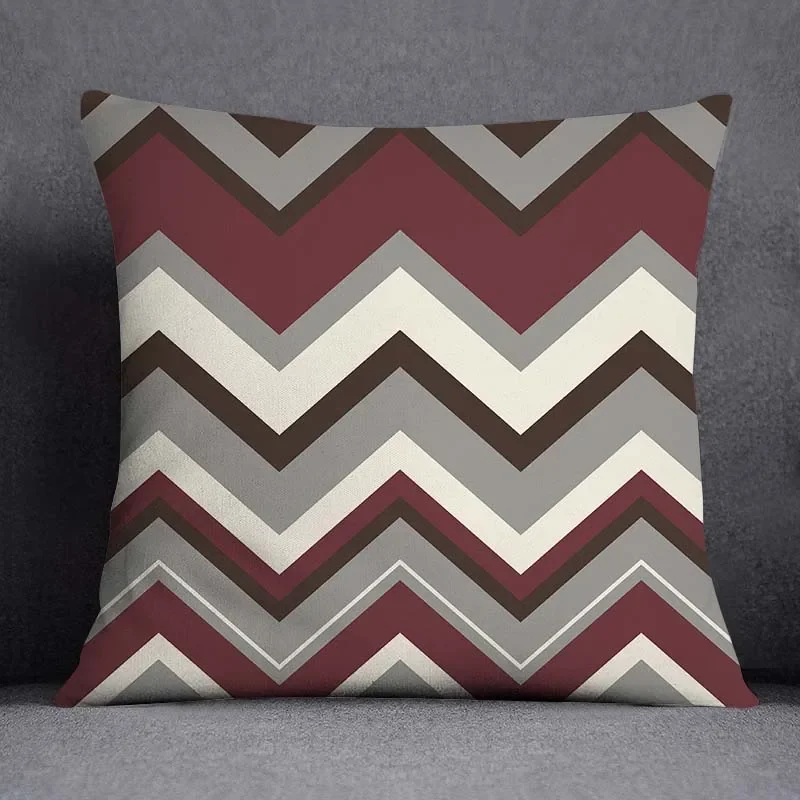 Calm Geometric Color Pillowcase Home Decor Gift  Square   Office  Cushion Cover 45x45