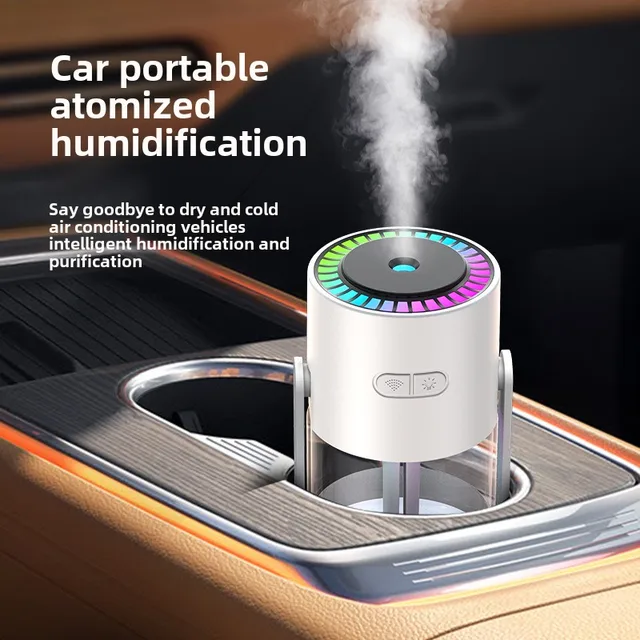 Air Humidifier Portable Humidifier with Rotating Mist & Starry Light USB Car Humidifier Smart Humidifier for Home Office Travel 6