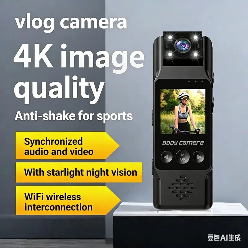 4K FHD 2K 1080P 야외 스포츠 카메라 헬멧 장착형 오토바이 자전거 스포츠 미니 촬영 자전거 액션 바디캠 및 비디오 녹화