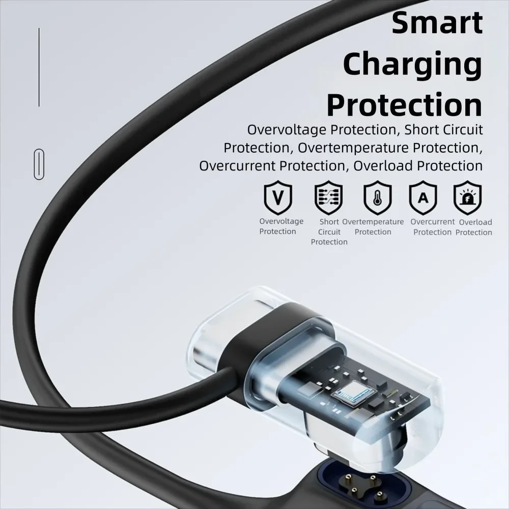 Shokz AS800/S803/S810/S710 골전도 헤드폰 헤드셋용 Type-C 자기 충전 어댑터 분실 방지 충전기 커넥터