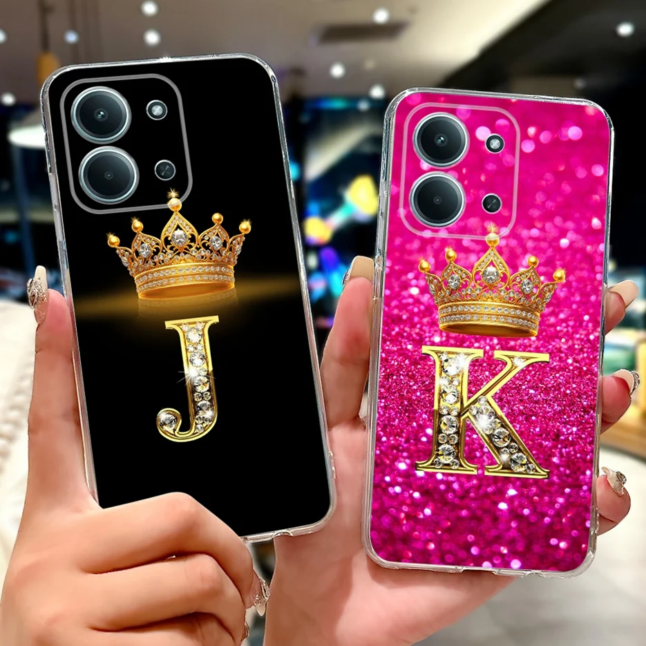 Luxury Letter Design Slim Phone Case - Soft Back Cover Coque