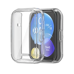 Sleek TPU Bumper Protective Case for Huawei watch fit 2 (Clear)