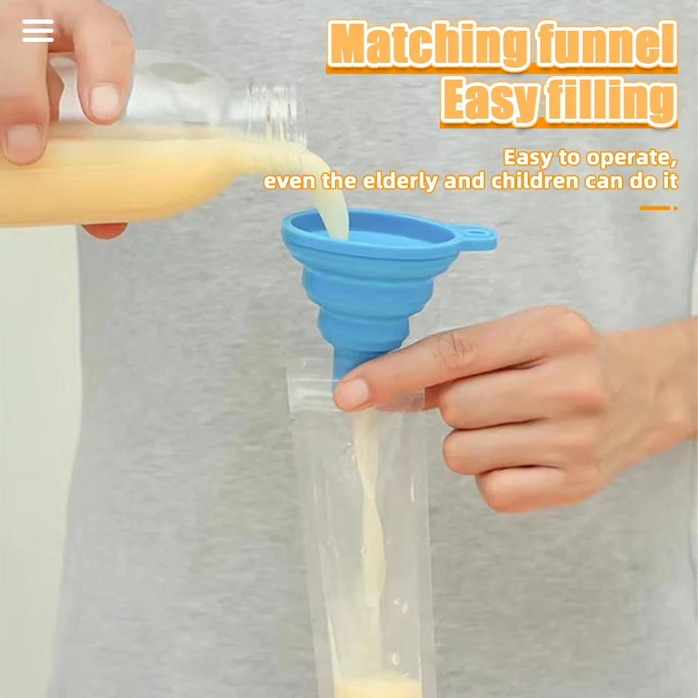 Ice Cream Bag Disposable Transparent Popsicle Juice Yogurt Chocolate Kitchen Accessories Cool Summer