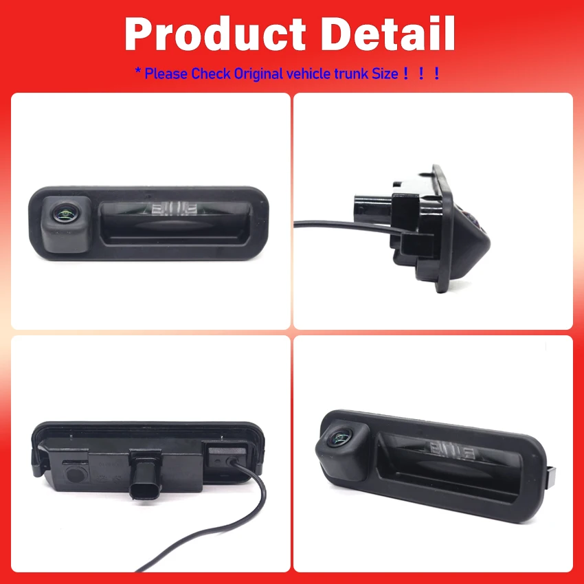 HD CCD 1080*720 트렁크 핸들 후면보기 카메라 Ford B-Max Bmax 2012 2013 2014 2015 2016 2017 자동차 역방향 주차 모니터