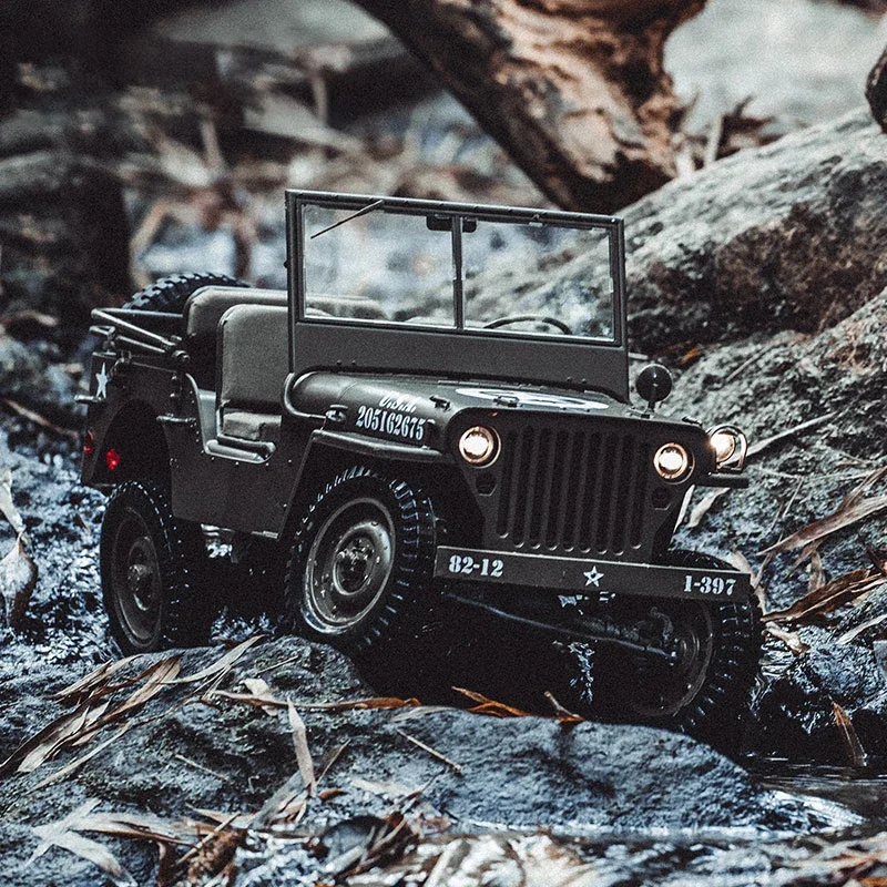 Fms 1/6 1941 MB Scaler RS Model RC Car 4WD Brushed Off Road Climbing Remote Control For Willis Adult boy toy gift 2