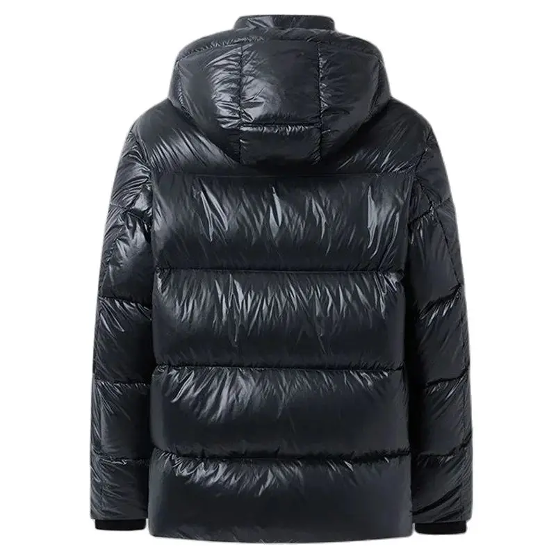 Autumn and Winter Men's Luxury Brand Hooded Down Jacket Goose Feather Jacket New Trend Fashion Outdoor Windproof Warm Jacket