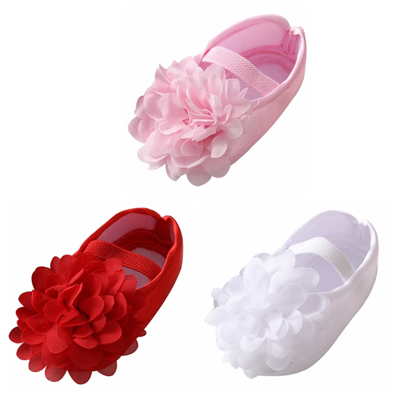 Infant Baby Girl Satin Bowknot Princess Shoes + Headband Set Soft Sole Shoes Lovely Princess Lace Non Slip Walker 0-18M 4