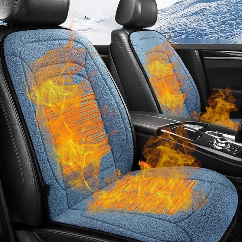 HeatedCarSeatCover12VFastHeatingSeatCushionUniversalCarSeat