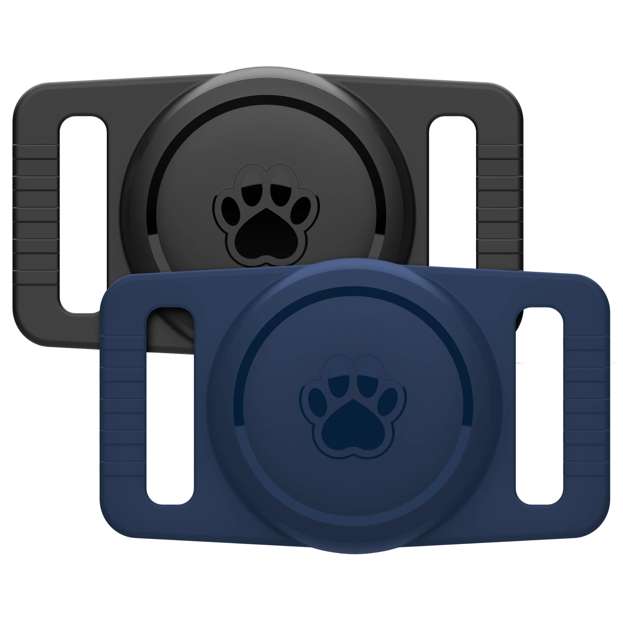 

Airtag Dog Collar Holder,Silicone Airtag Case for Pet Collar, for Apple Air Tag Case For Cat and Dog, GPS Tracker Cover, 2Pack