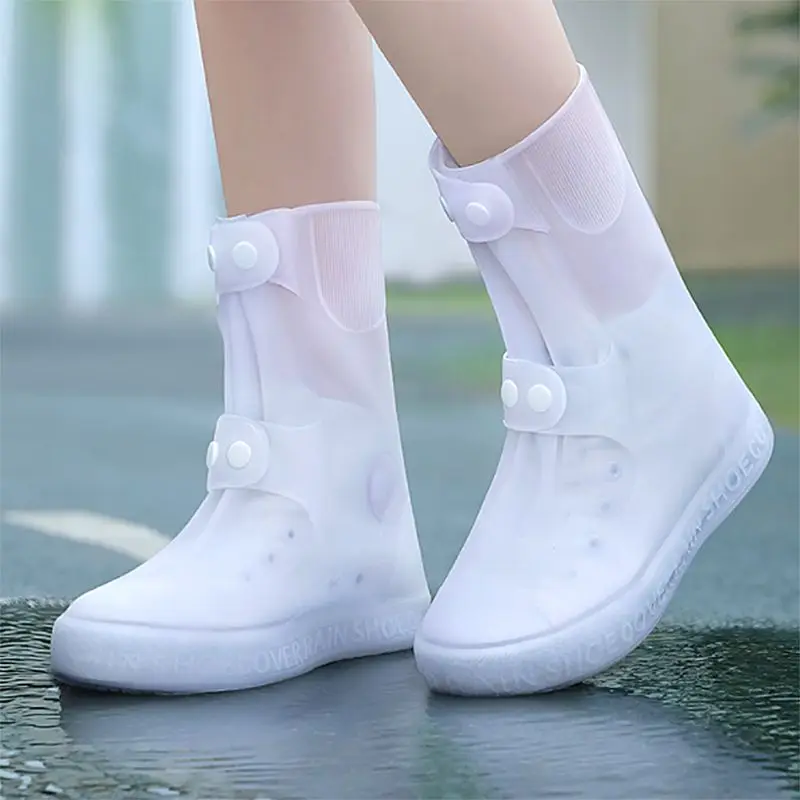 Reusable Waterproof Shoe Covers Silicone Anti-Slip Rain Boot Unisex Sneaker Protector For Outdoor Rainy Shoes Cover