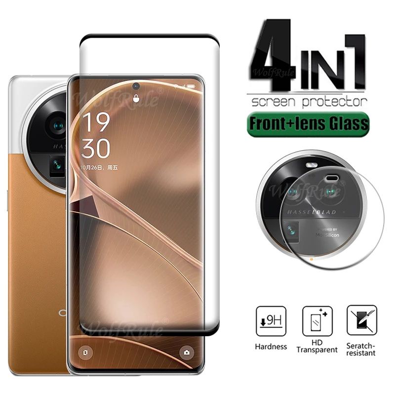 4-In-1 Per Oppo Find X6 Pro Glass Find X6 X 6 Pro Vetro Temperato Hd 9H Full Cover Screen Protector Oppo Find X6 Pro Lens Glass