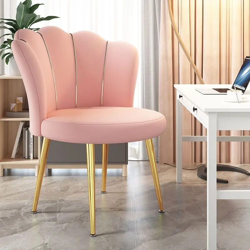 Formwell Upholstered Modern Accent Chair Velvet fabric Modern Kitchen  Dining Chair with Mid-Back Make up chair with Golden legs - AliExpress 1503
