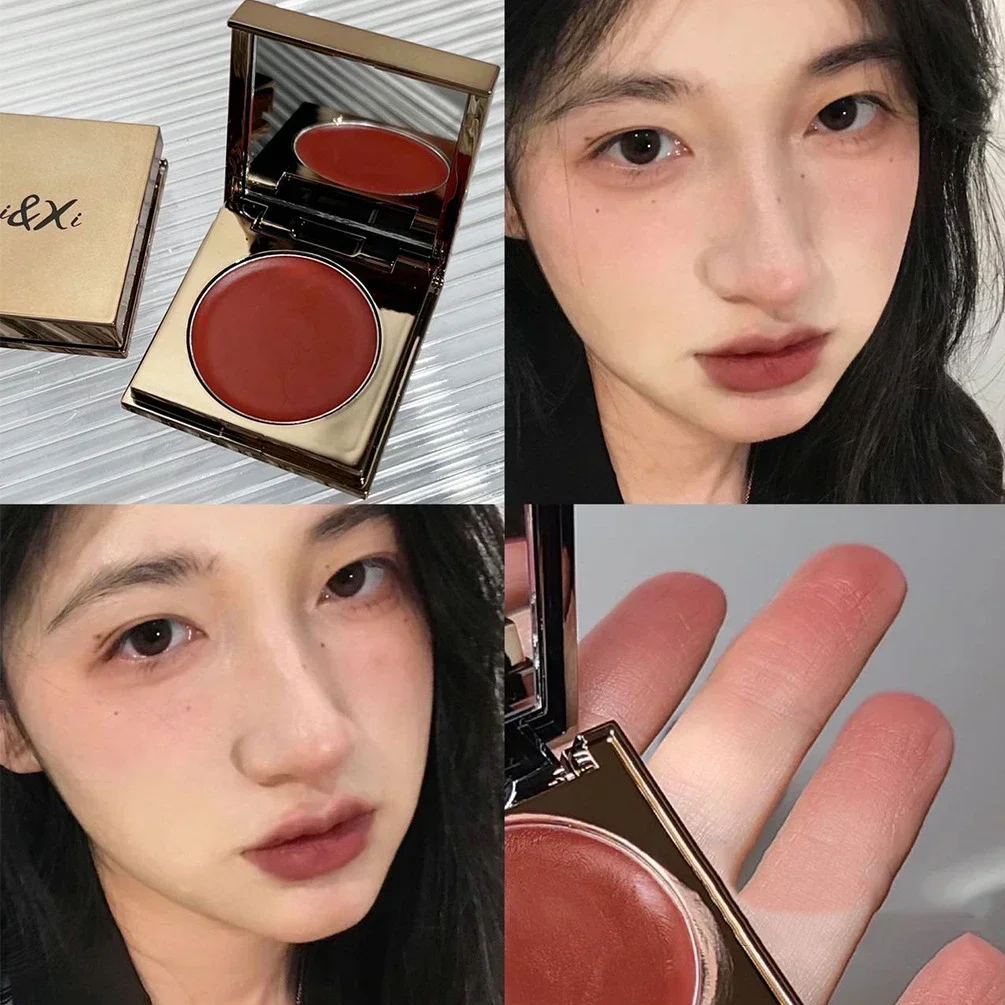 Powder Blusher Blush Stick Blush Powder Liquid Blush Blush Plate Monochrome Blush Blush Cream Cream Blusher Rose Blush Facial Blusher 1Pc Makeup Muddy Texture Lip Gloss Blush Multifunctional Long Lasting Red Lip & Cheek Tint Velvet Matte Mud Cosmetics