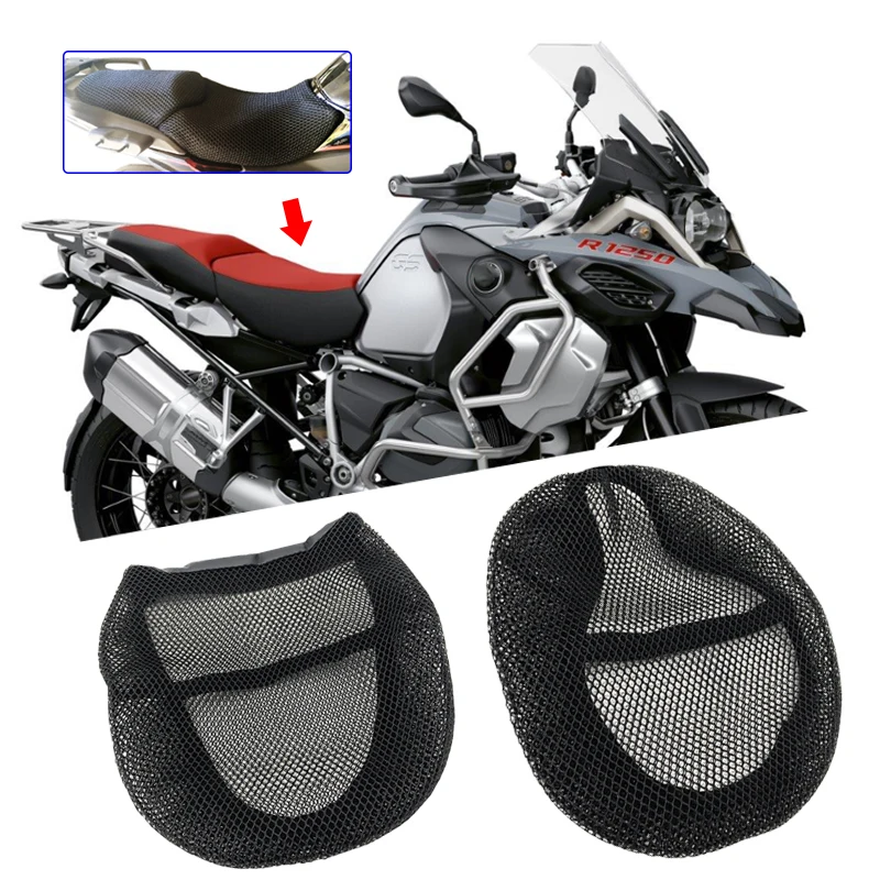 Voor R1200GS 2006-2012 R 1200 GS R1150rs R 1150 RS Motorfiets Mesh Zadel Bekleding Stof Motorfiets Beschermen Kussen Seat Cover Decoratie