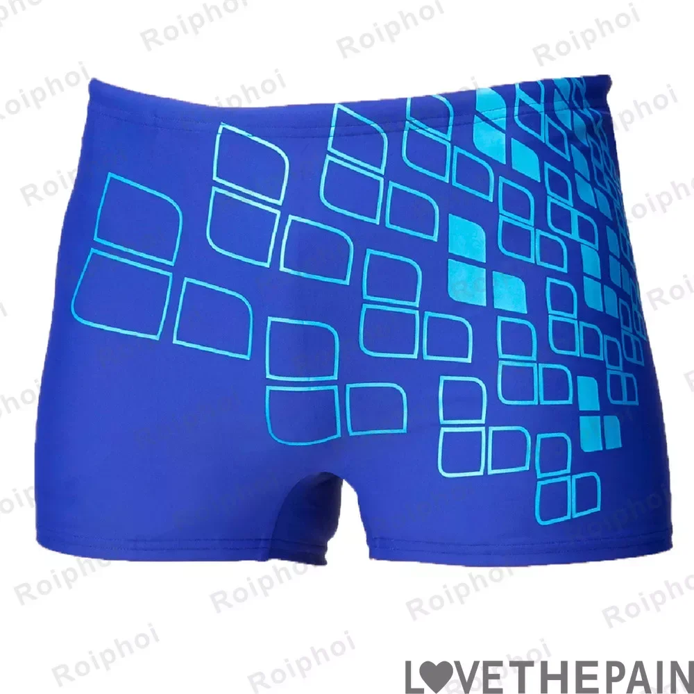 

New Men Swim Jammer Swimming Trunks Professional Swim Surf Trunks Summer Beach Lycra Quick Dry Uv Protection Gym Tights Shorts