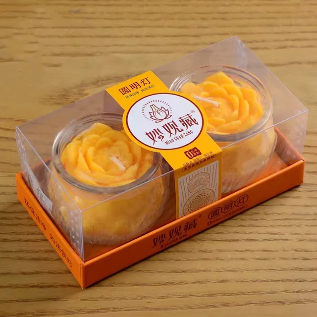 24 Órás Lotus Butter Lámpa Üveg Gyertya Jar Születésnapi Füst Nélküli Otthoni Dekoráció Illatos Gyertyák Esküvőkhöz Dekorációhoz - Image 5