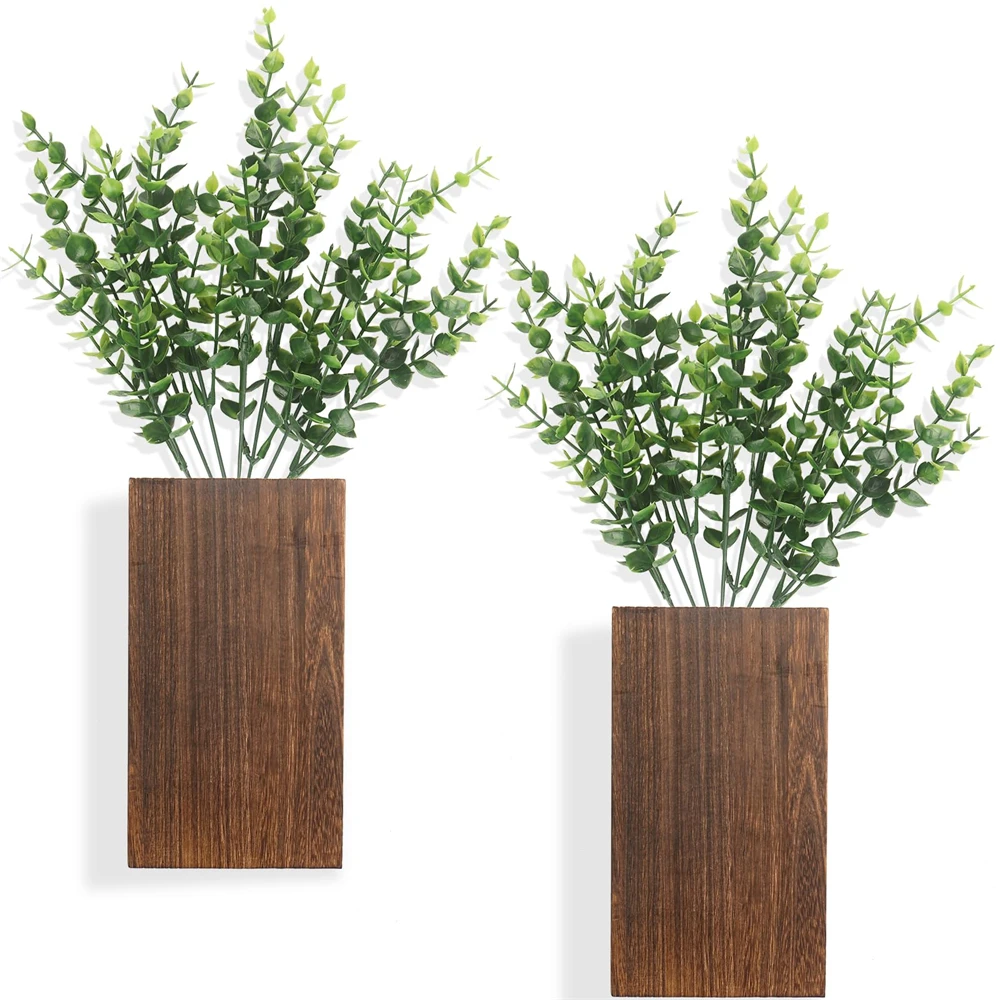 Jardinières Murales En Bois Pin - Lot De 1, 3 Ou 4, Dimensions 30x7x4 Cm, Sans Plantes, Pour Décoration Intérieure - 5