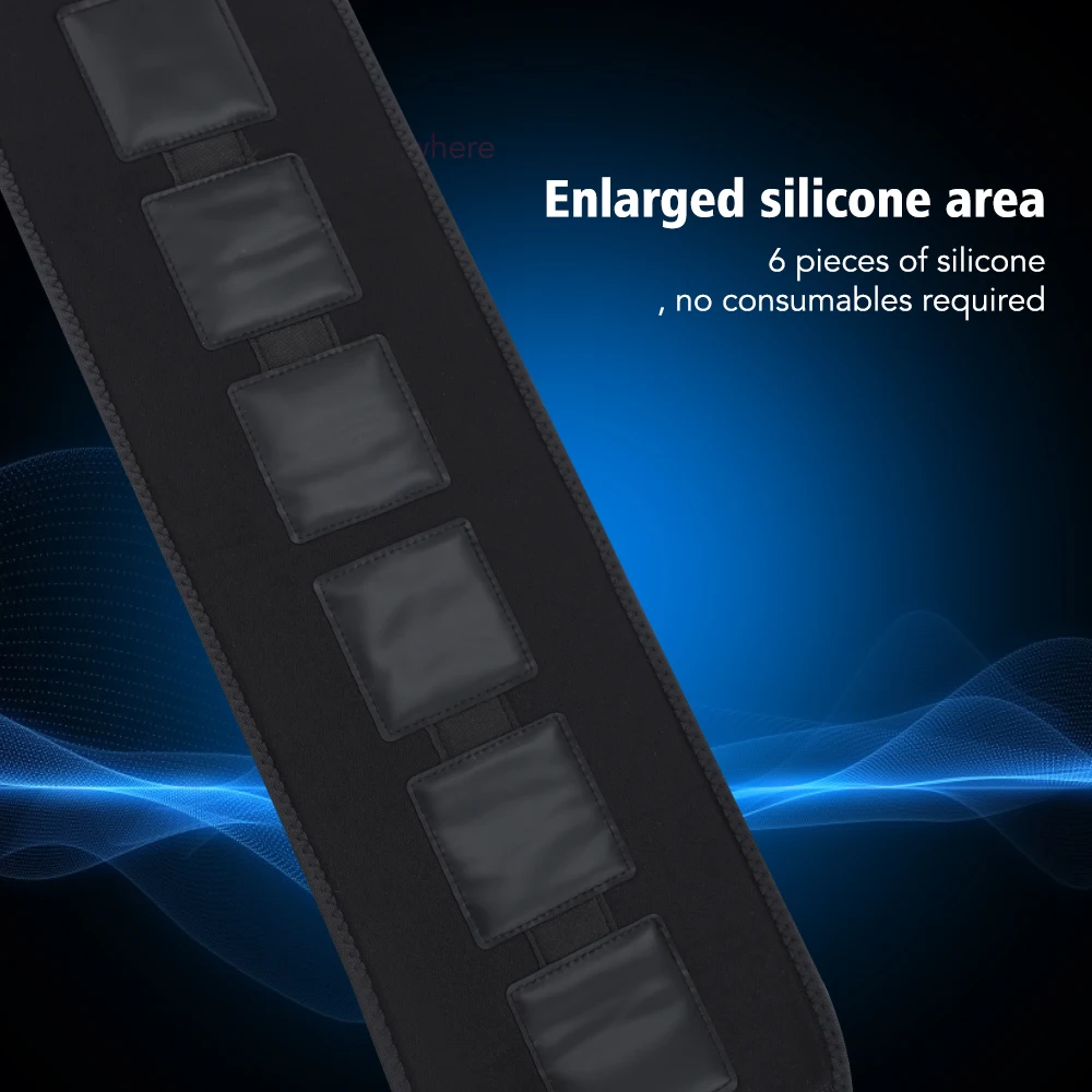 Electric Abdominal Toning Belt EMS Body Slimming Massage Belt Heating Warm Belly Abdomen Muscle Stimulator Fitness Weight Lose