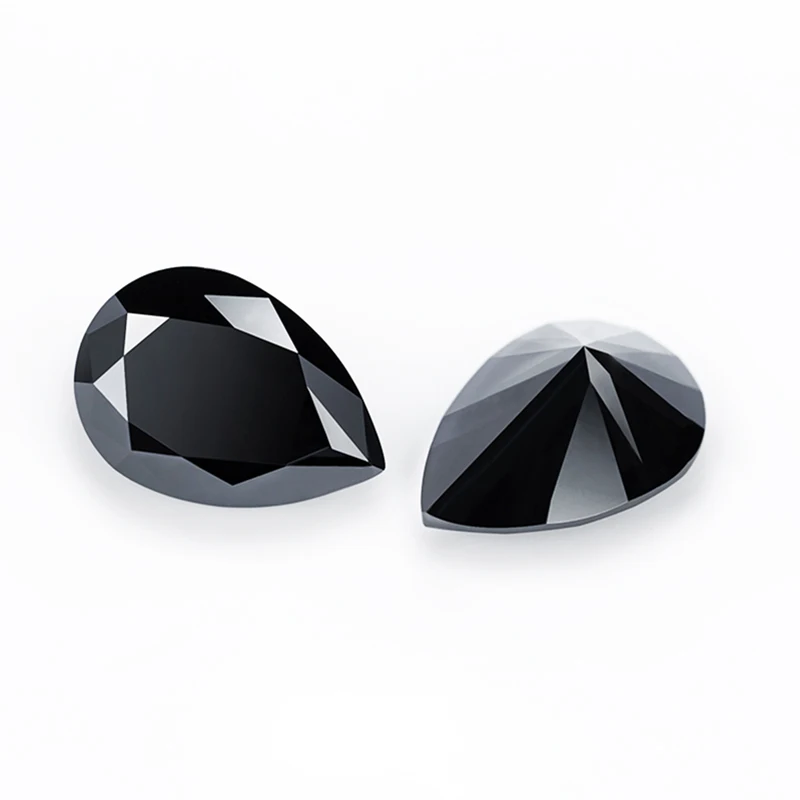 Black Moissanite Stones with GRA Certificate 0.5-5.0ct Round/Pear/Oval/Emerald/Heart/Cushion/Princess/Asscher/Marquise Cut 6