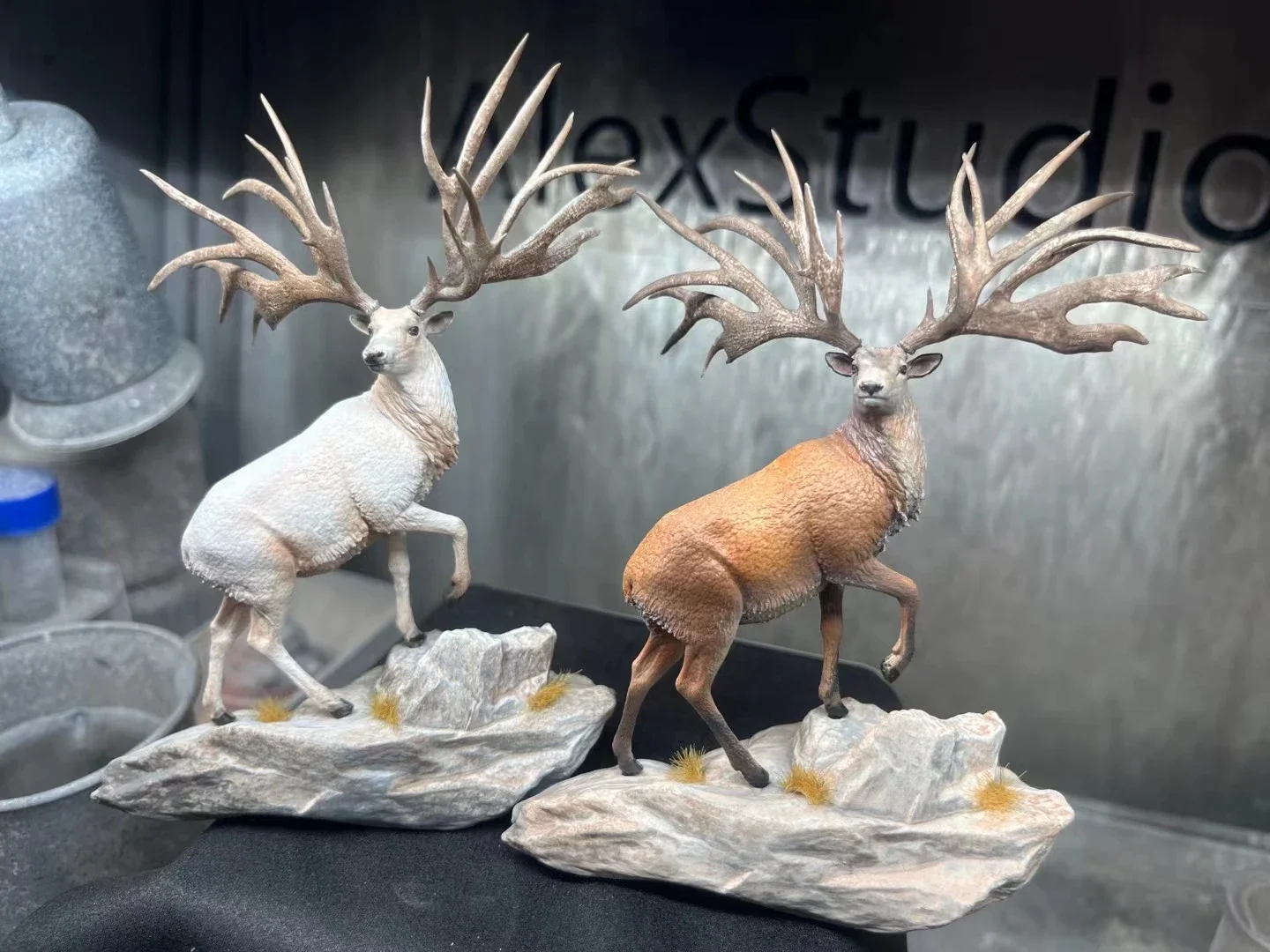 

Alex Studio Eucladoceros Model Animal Painted Deer Collection Scene Decoration Realistic Toys Birthday Gift Photography Props